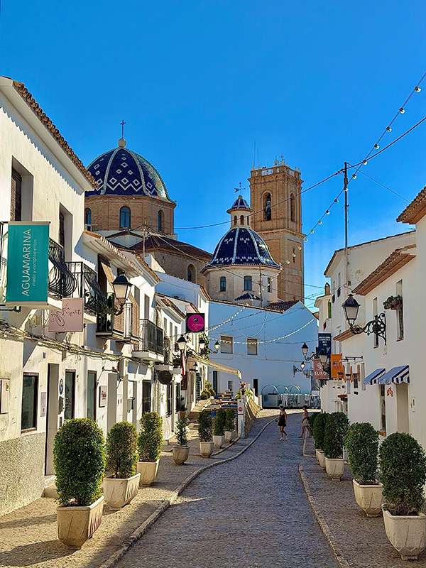 altea blue dome views, spain