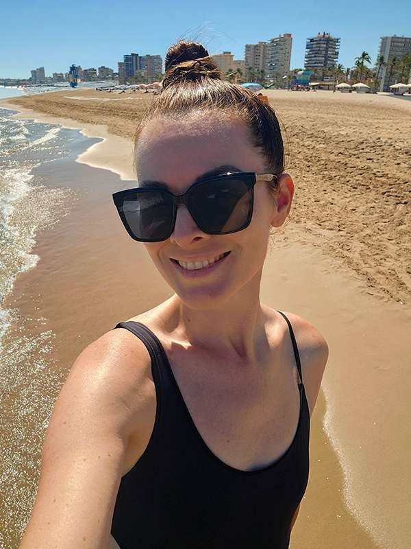 beach day at san juan beach in alicante