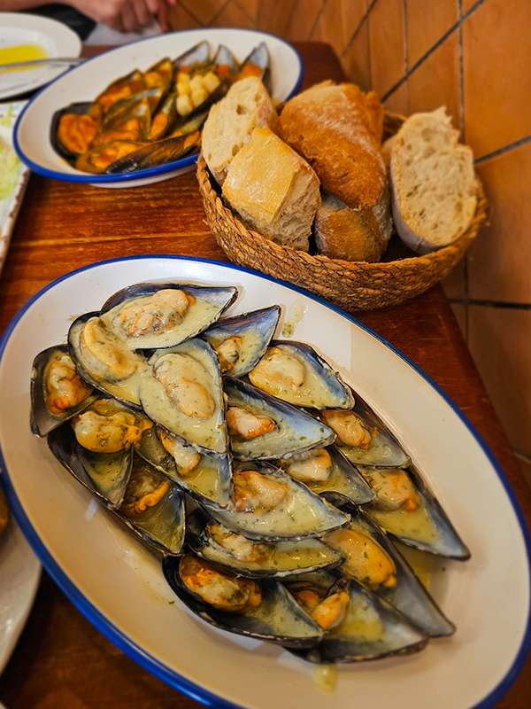 mussels at la mejillonera in benidorm